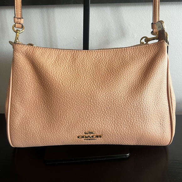 Coach Handbags - Coach Pebbled Leather Crossbody Bag in Blush Pink